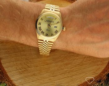 Złoty zegarek męski Geneve 585 na bransolecie 65 gram złota (6).jpg